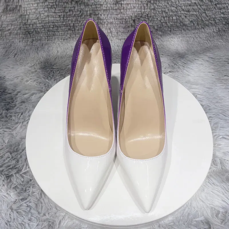 12cm fashion sexy Women's gradient high heels, needle pointed high heels