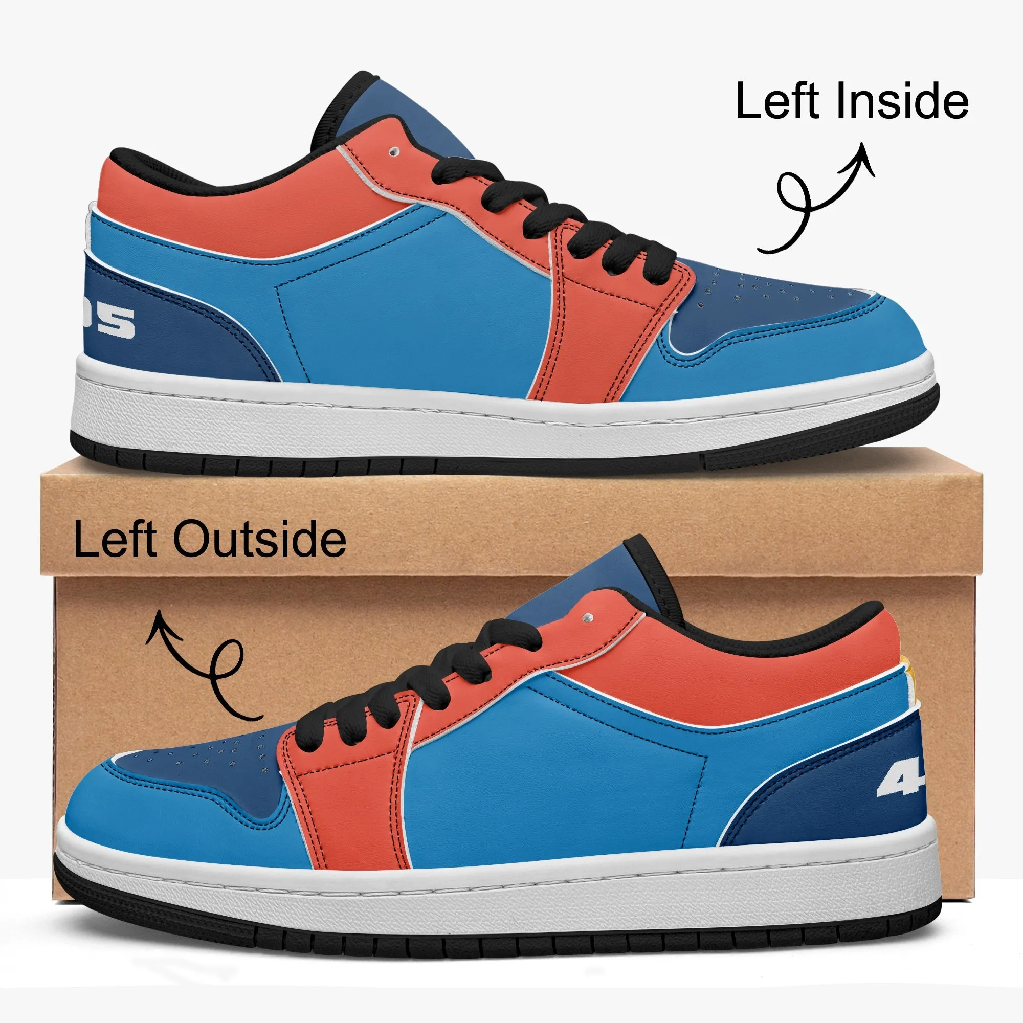 405 Men's Low-Top Leather Basketball Shoes by Niche Era