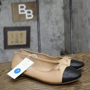 A New Day Womens Janie Ballet Flats with Memory Foam Insole Tan Brown 7M