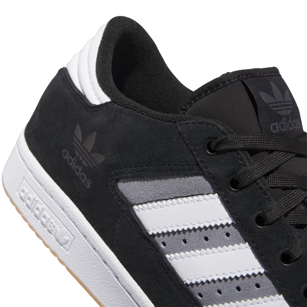 Adidas Centennial 85 Low Adv Suede Skate Shoes | Black, Grey & White