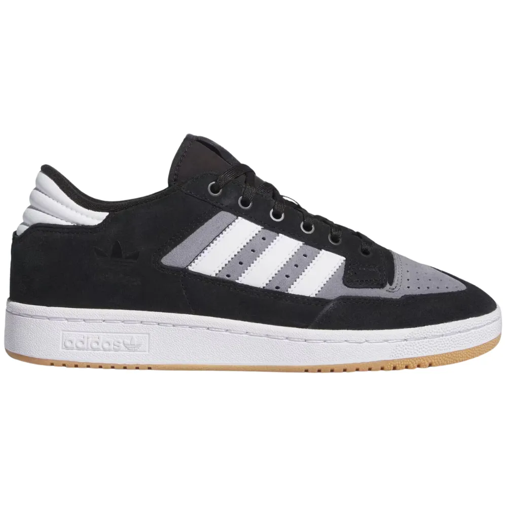 Adidas Centennial 85 Low Adv Suede Skate Shoes | Black, Grey & White