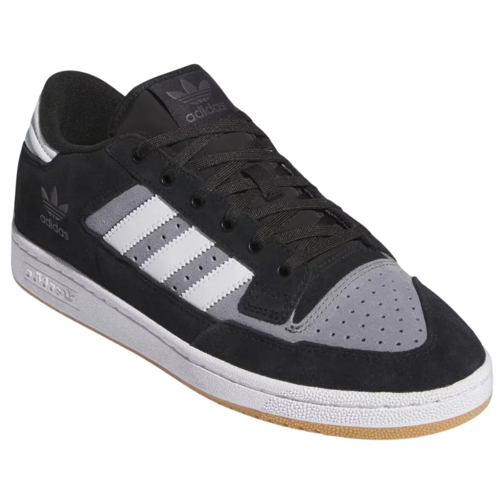 Adidas Centennial 85 Low Adv Suede Skate Shoes | Black, Grey & White