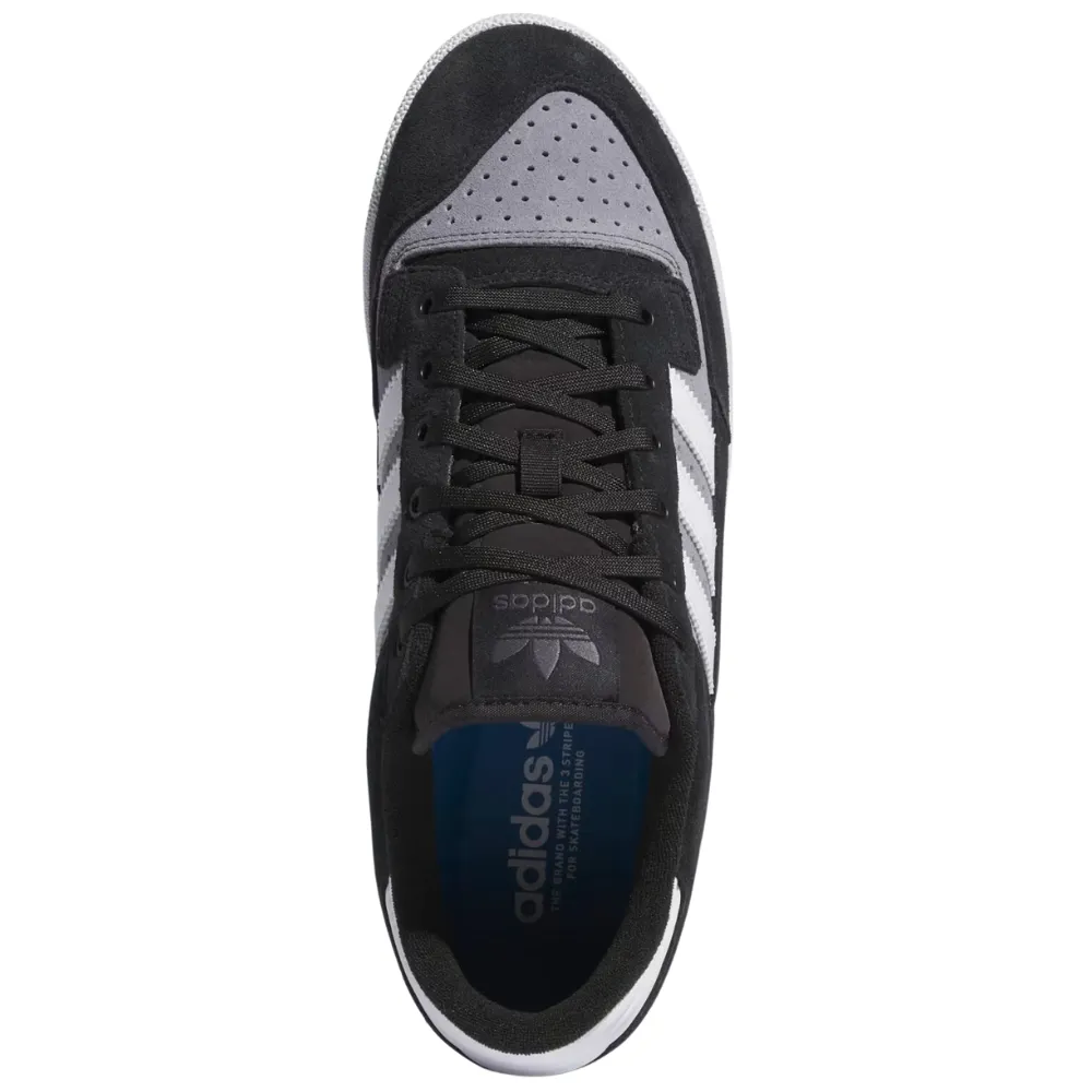 Adidas Centennial 85 Low Adv Suede Skate Shoes | Black, Grey & White