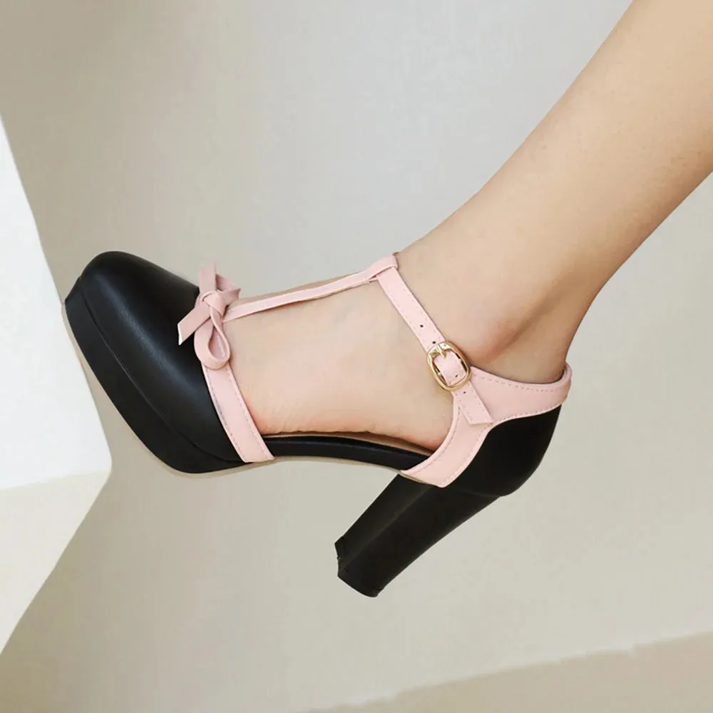 Adriana T-Strap Heels