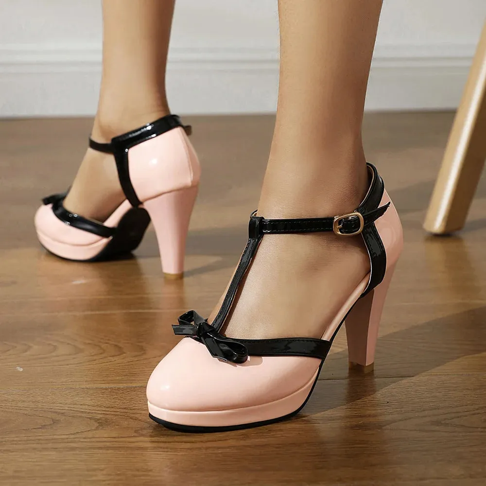 Adriana T-Strap Heels