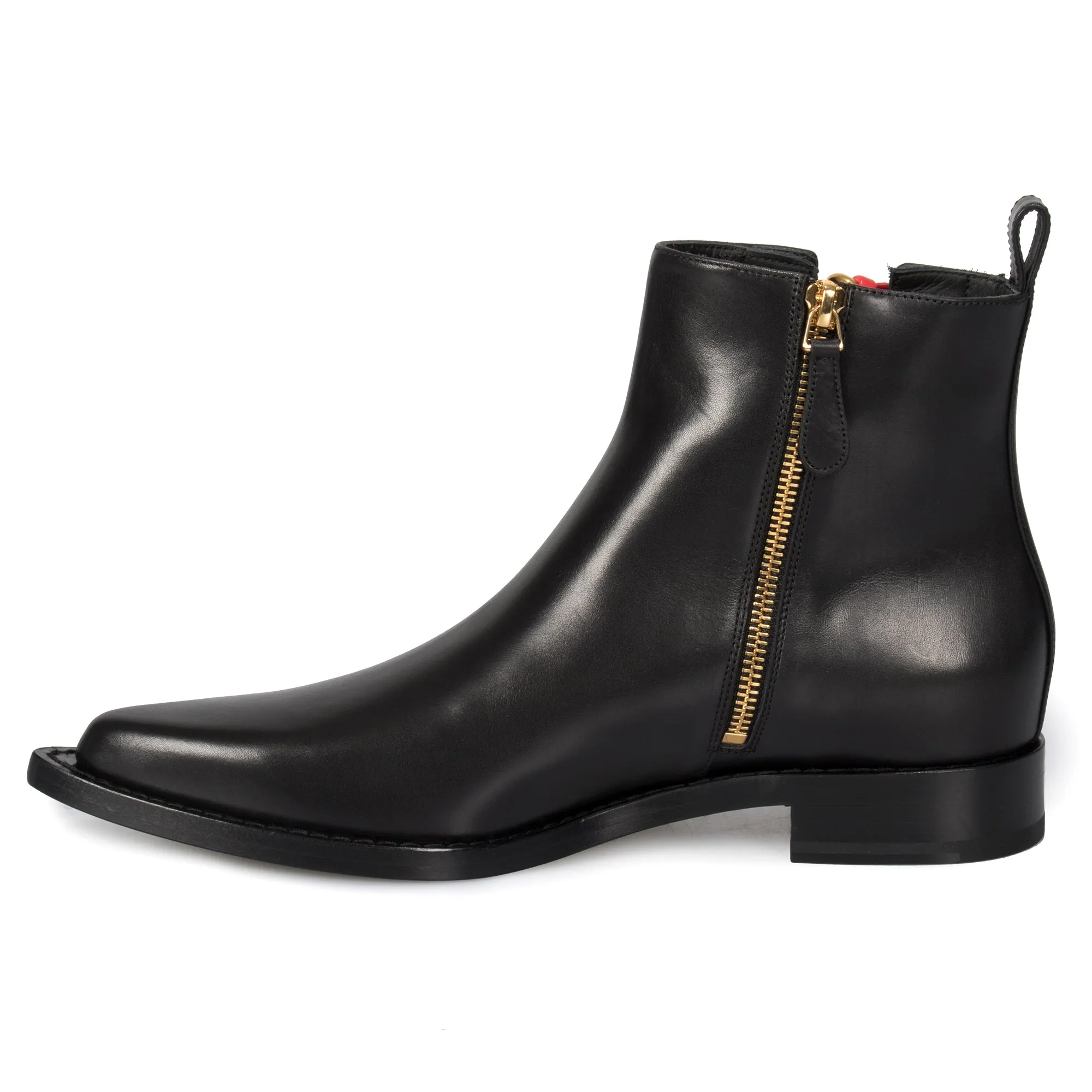 Alexander McQueen Braided Chain Leather Chelsea Boots