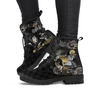 Alice in Wonderland and Mad Hatter Boots (Design 14)