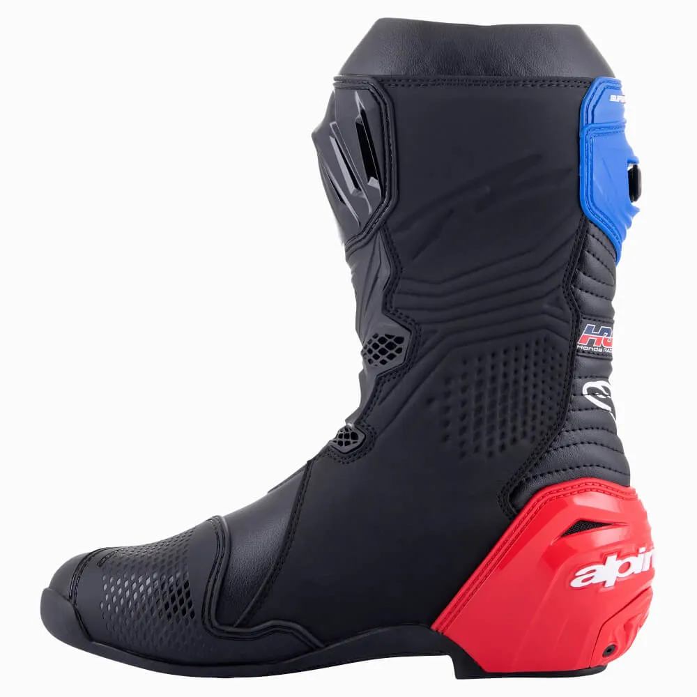 Alpinestars Honda Supertech R Boots Black / Bright Red / Blue