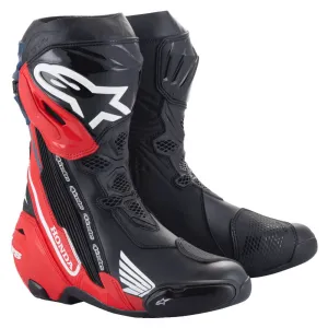 Alpinestars Honda Supertech R Boots Black / Bright Red / Blue
