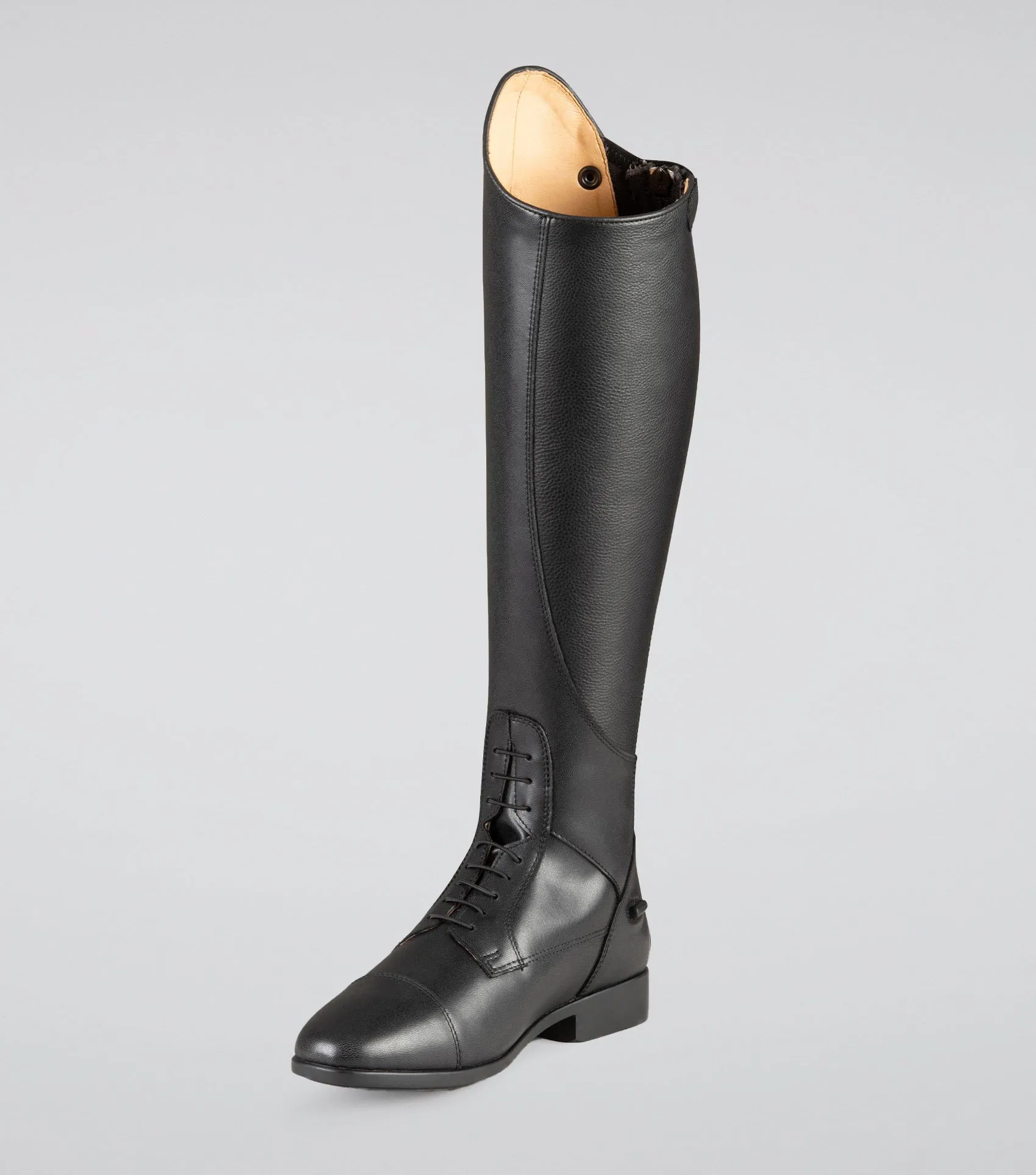 Anima Ladies Synthetic Field Tall Riding Boots Black (Wide Calf)