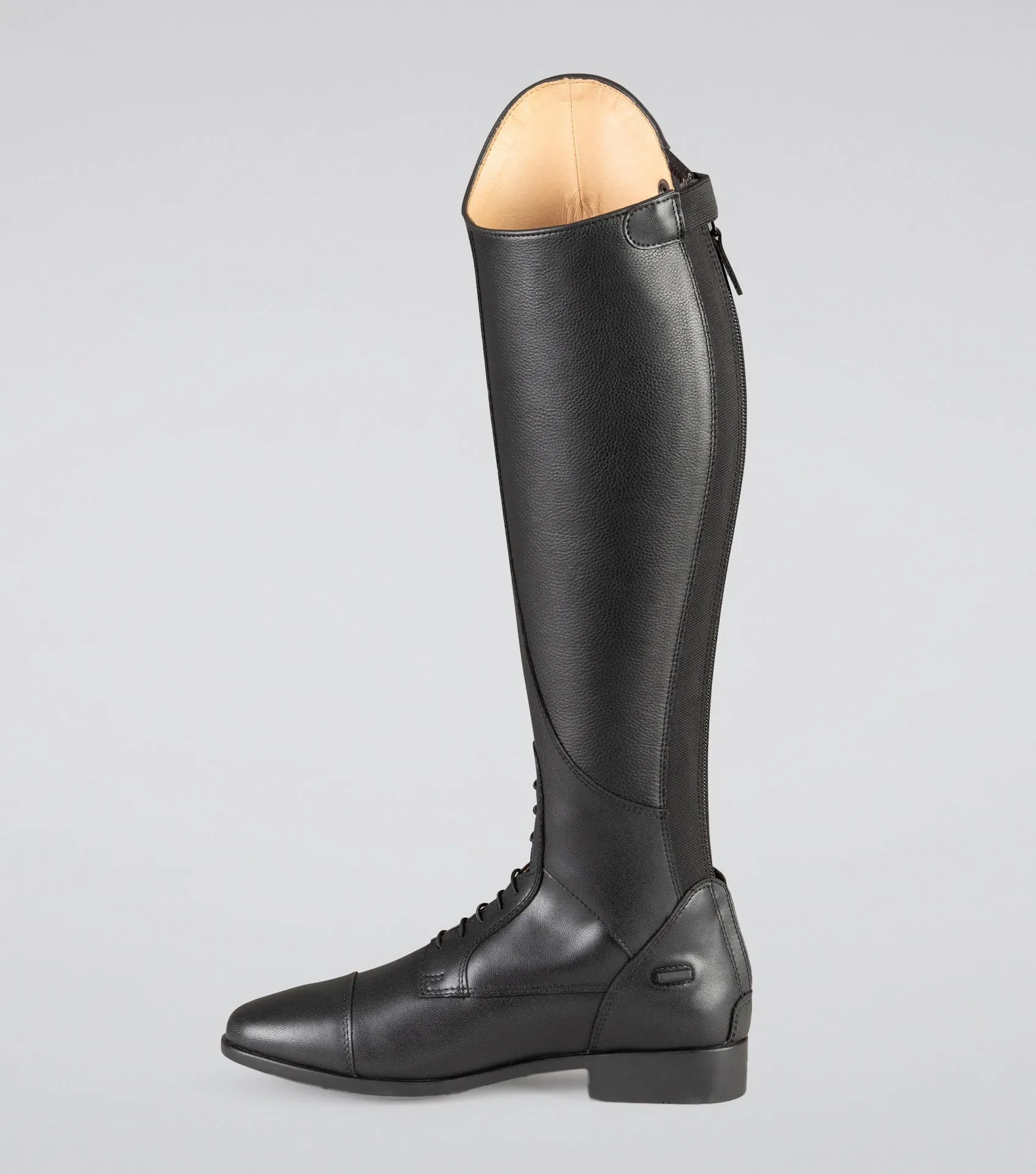 Anima Ladies Synthetic Field Tall Riding Boots Black (Wide Calf)
