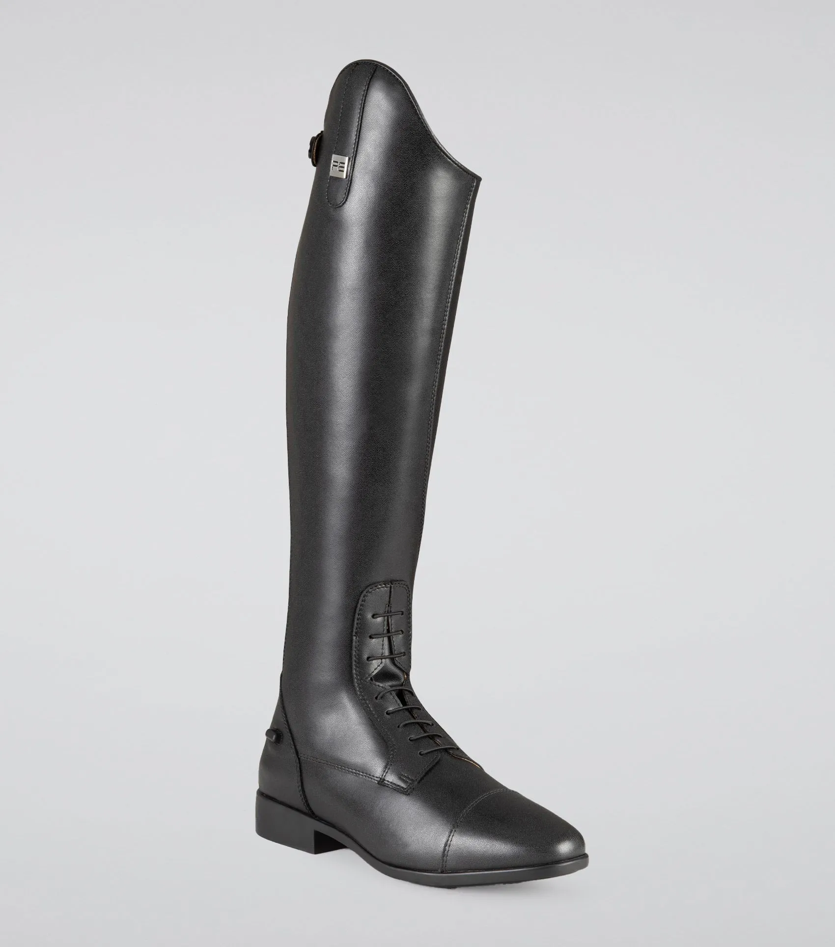 Anima Ladies Synthetic Field Tall Riding Boots Black (Wide Calf)