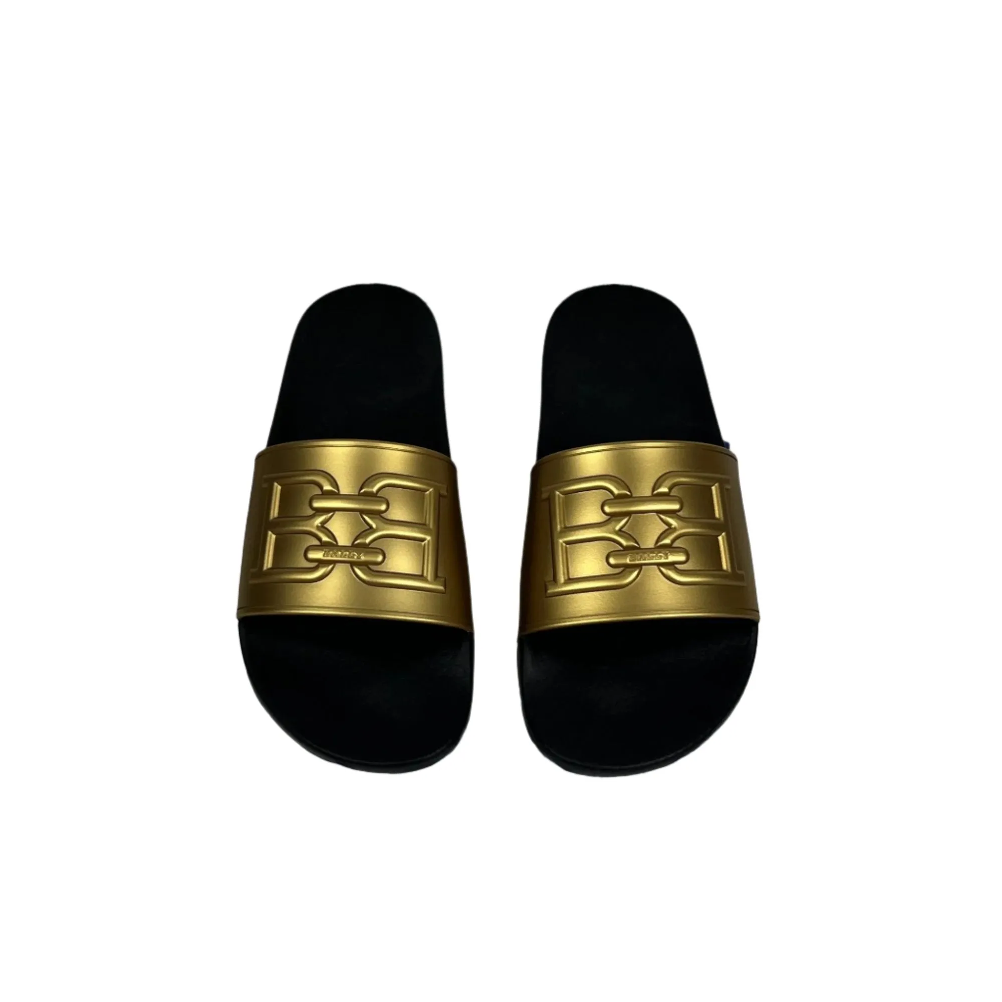 Bally Mens Scotty Gold Rubber Sandals