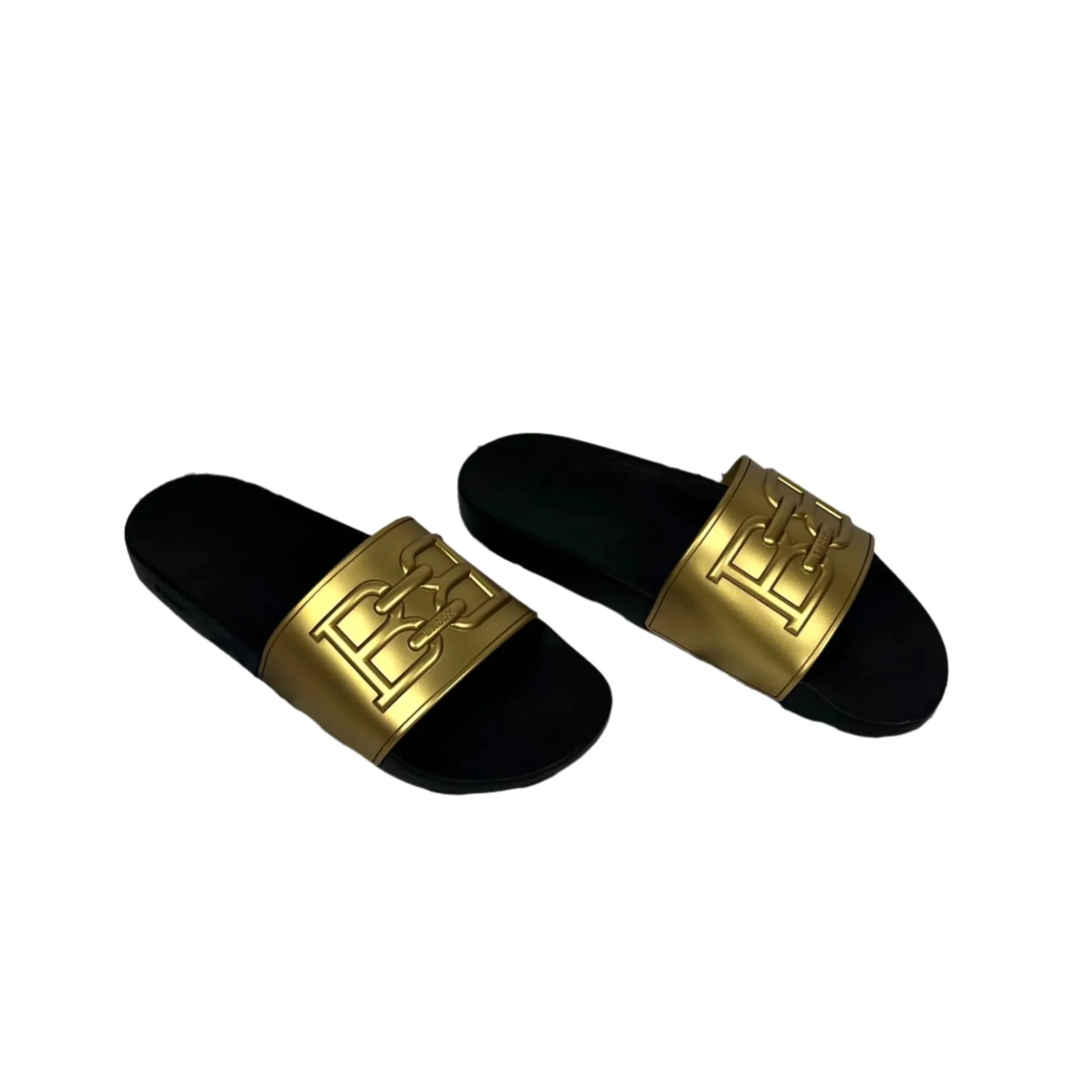 Bally Mens Scotty Gold Rubber Sandals