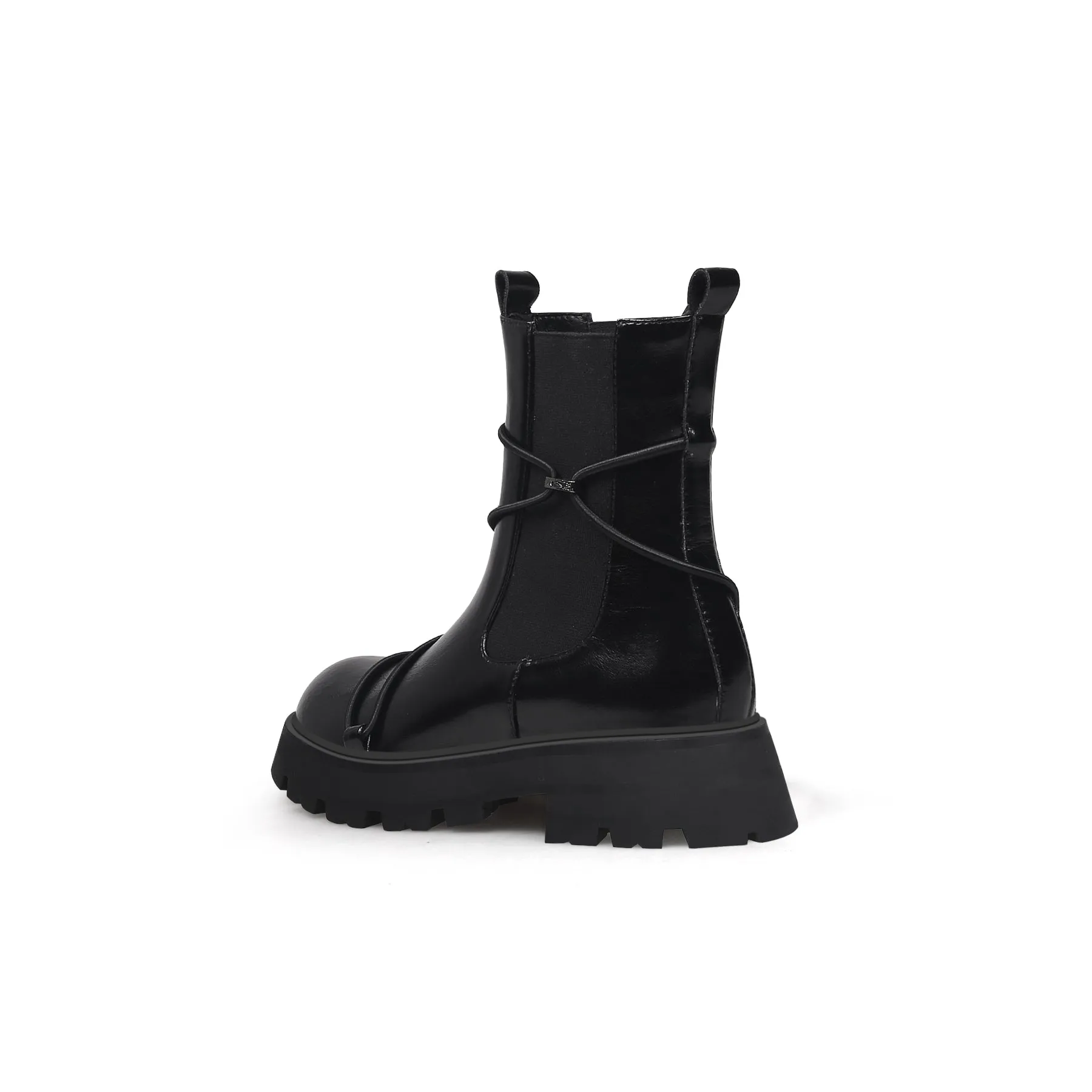 Ban Over Leather Chelsea Boot - Black