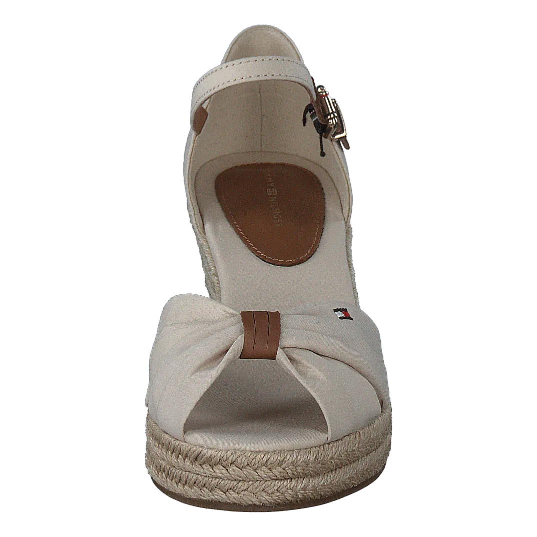 Basic Open Toe Mid Wedge Classic Beige
