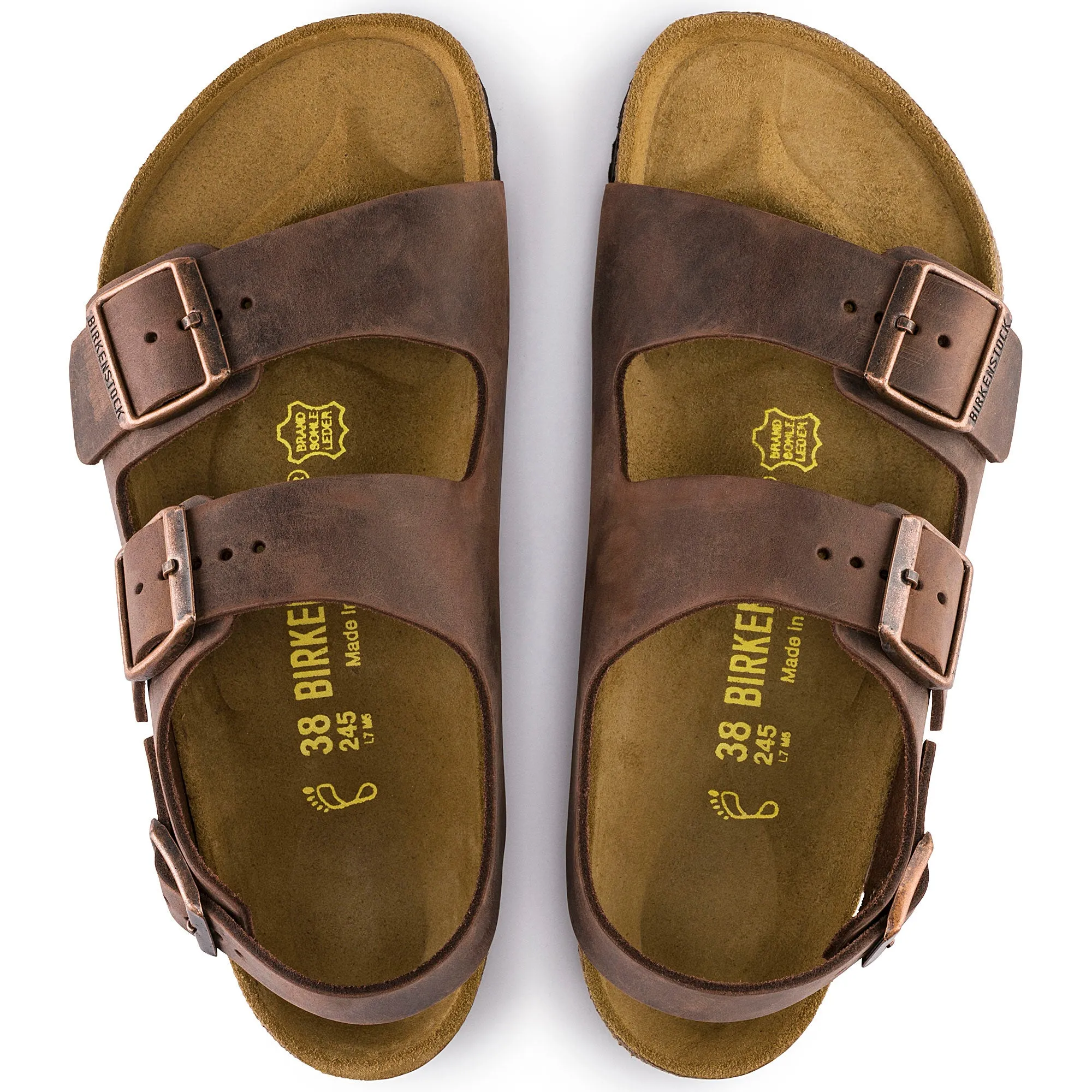 Birkenstock Milano Oiled Leather 34871 Color: Habana