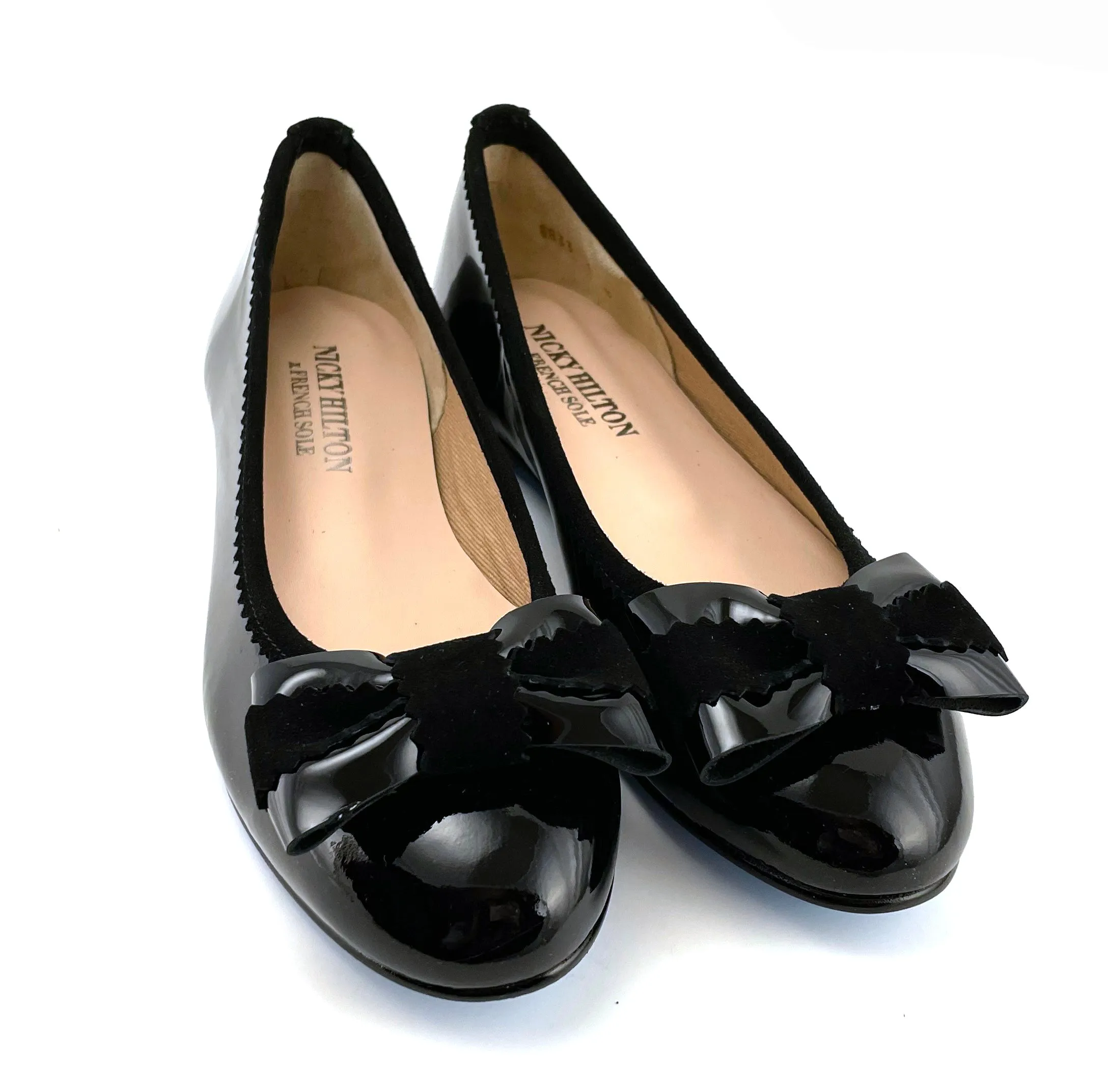 Blair Black Patent-Suede