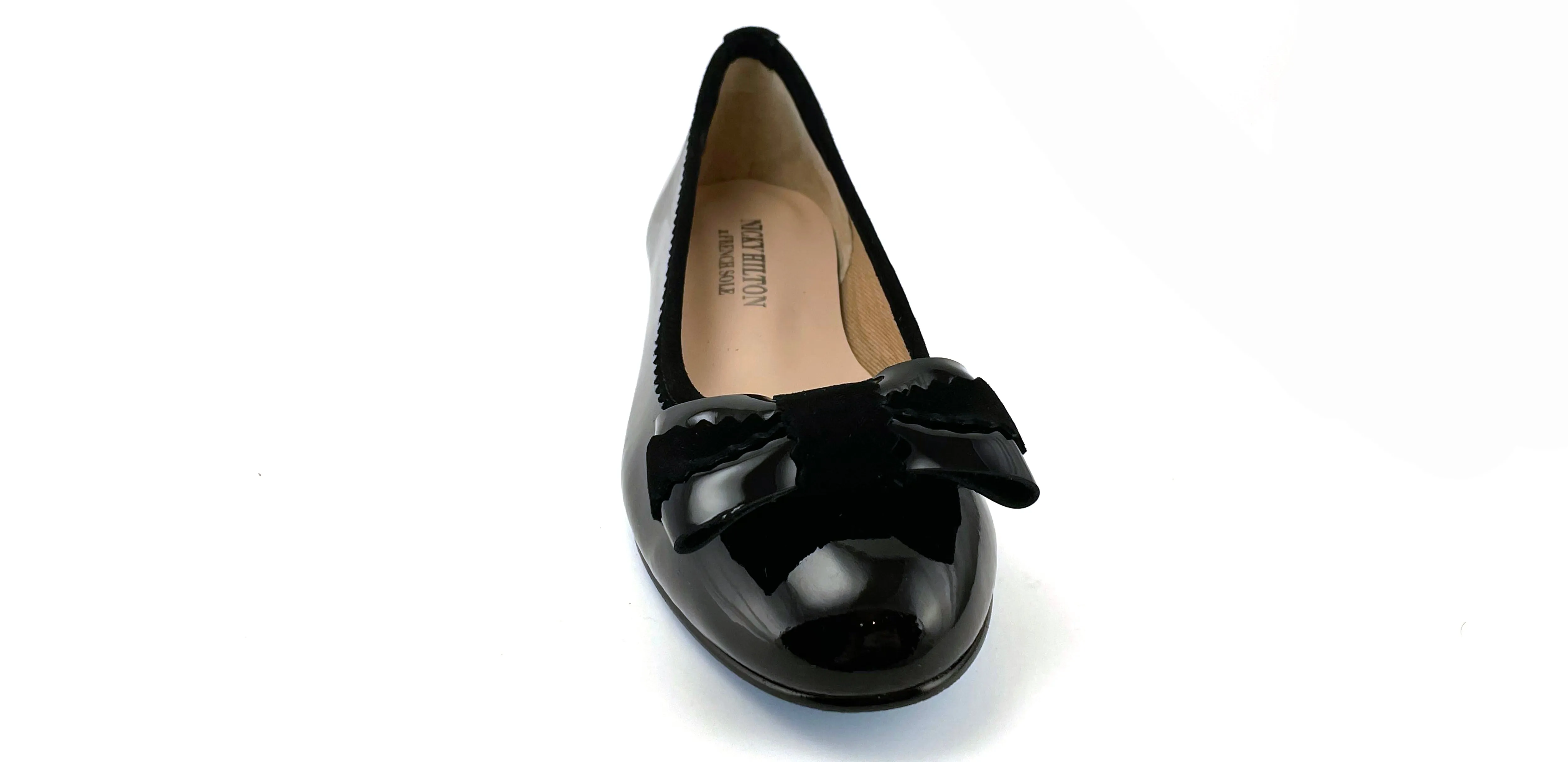 Blair Black Patent-Suede
