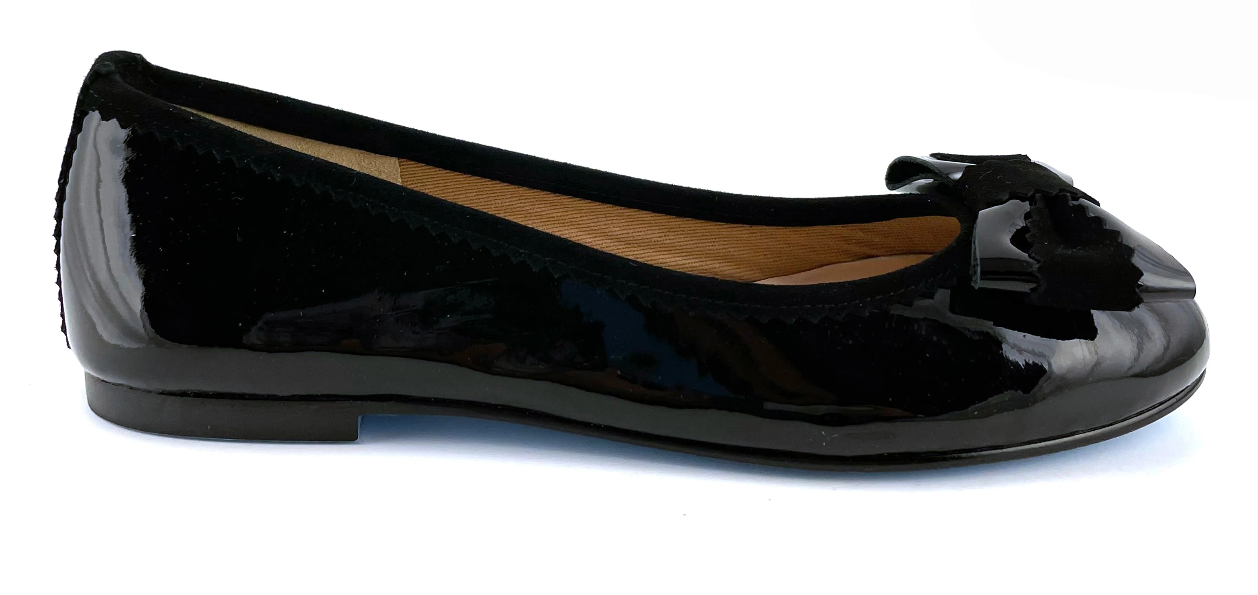 Blair Black Patent-Suede