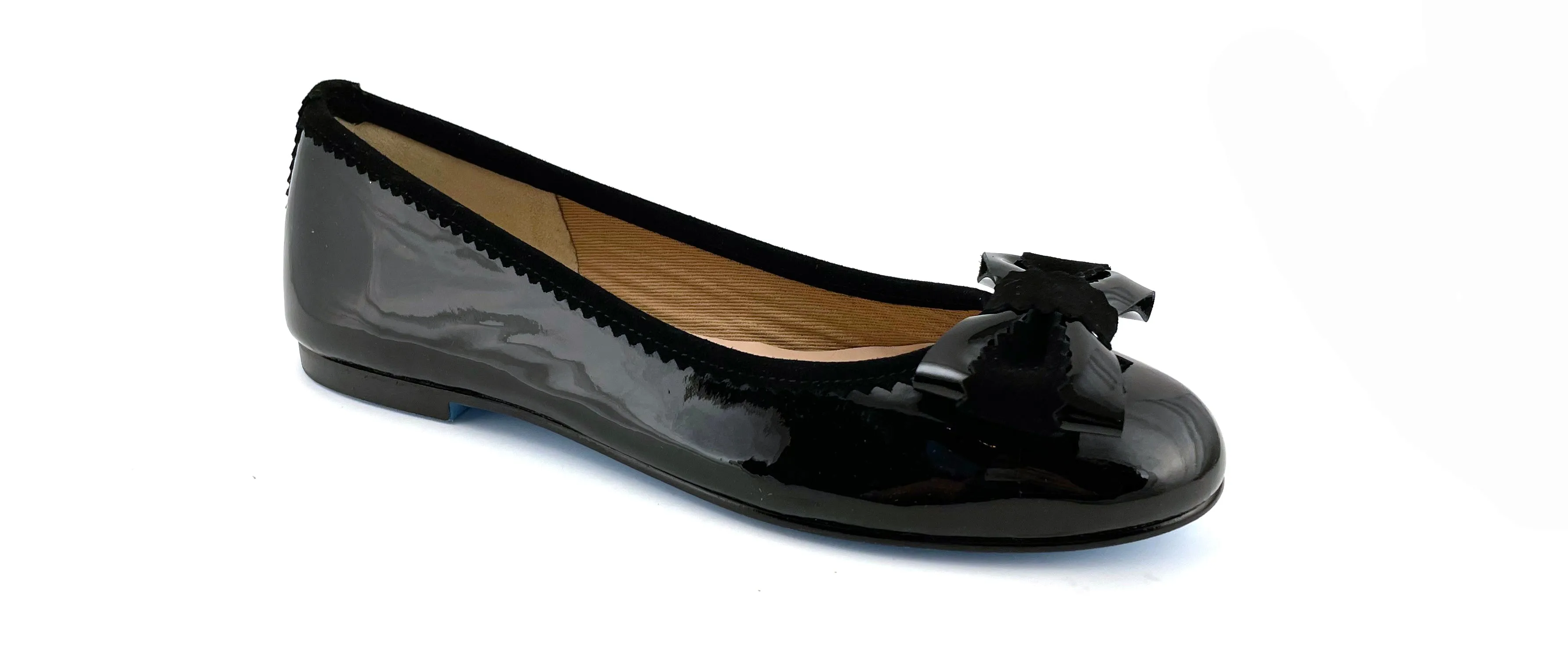Blair Black Patent-Suede