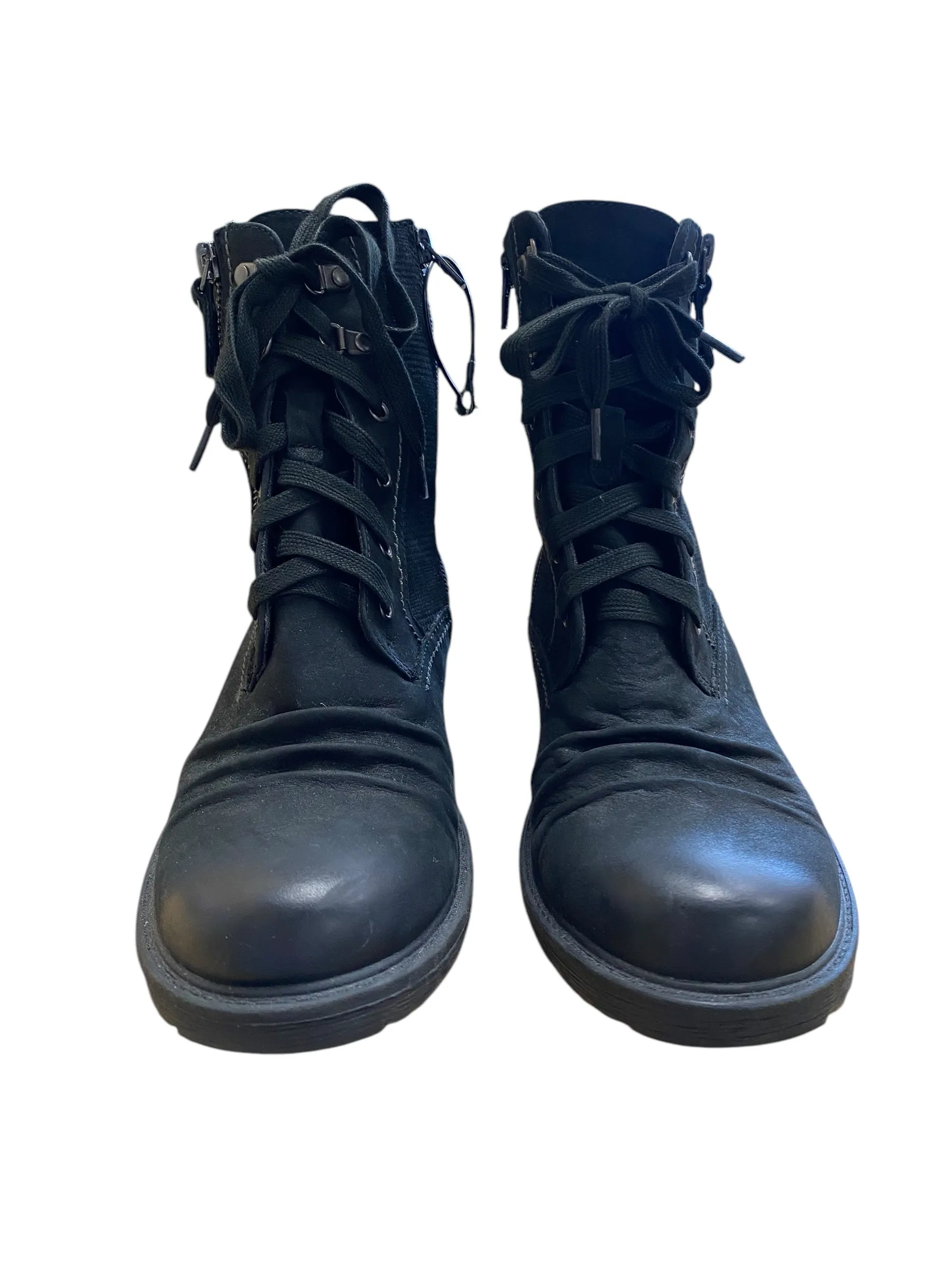 Boots Combat By Earth In Black, Size: 8