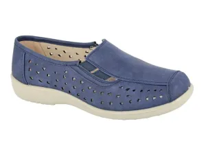 Boulevard L130C Womens Side Gusset Summer Casual Shoe
