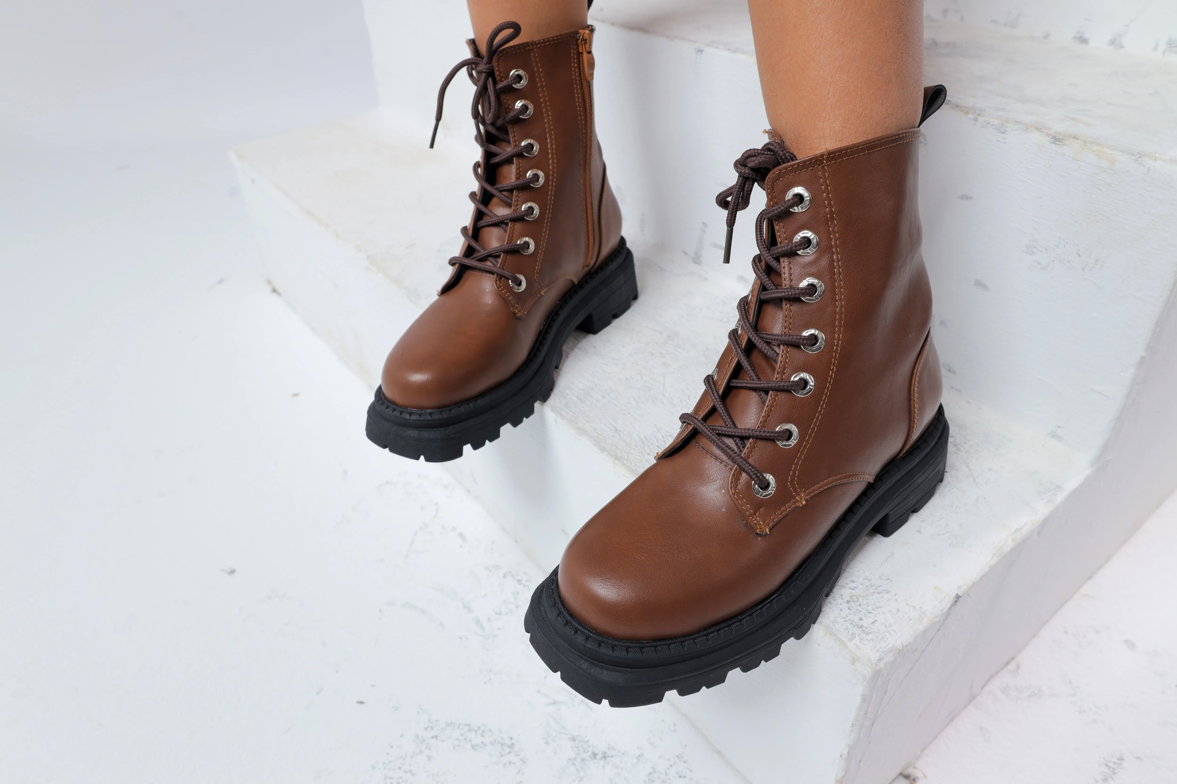Brown Eclipse Combat Boots