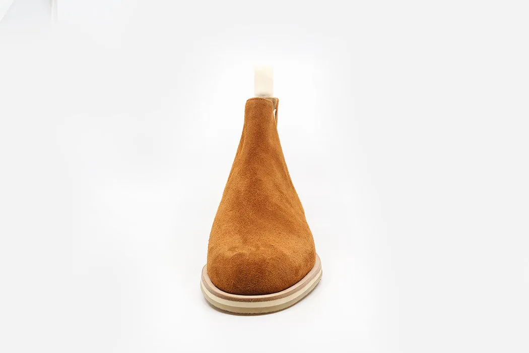 Brown Suede Leather Slast Split Chelsea Boots - Chelsea Boots
