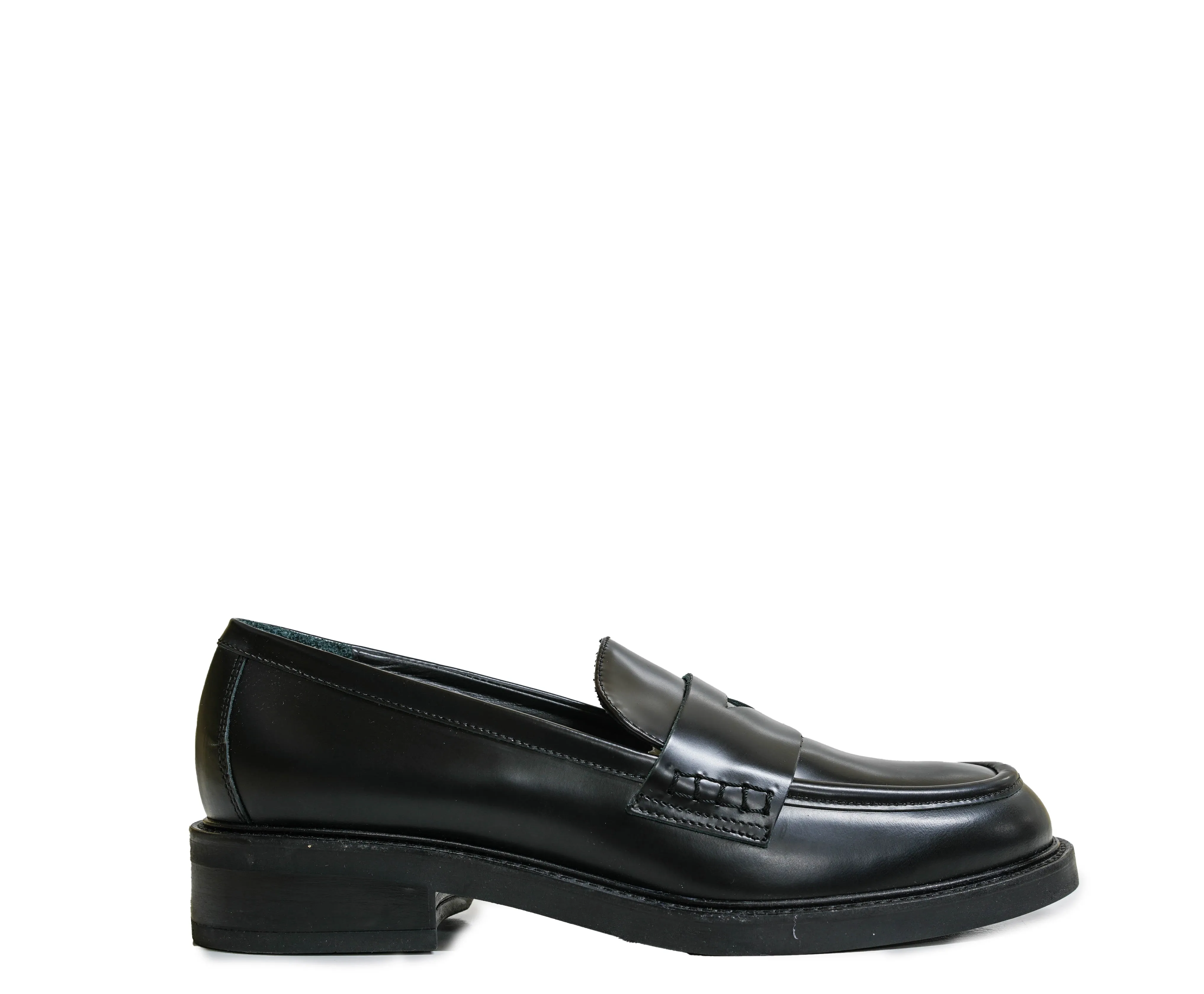 Bruglia Women’s Black Leather Loafer 8907 30% OFF