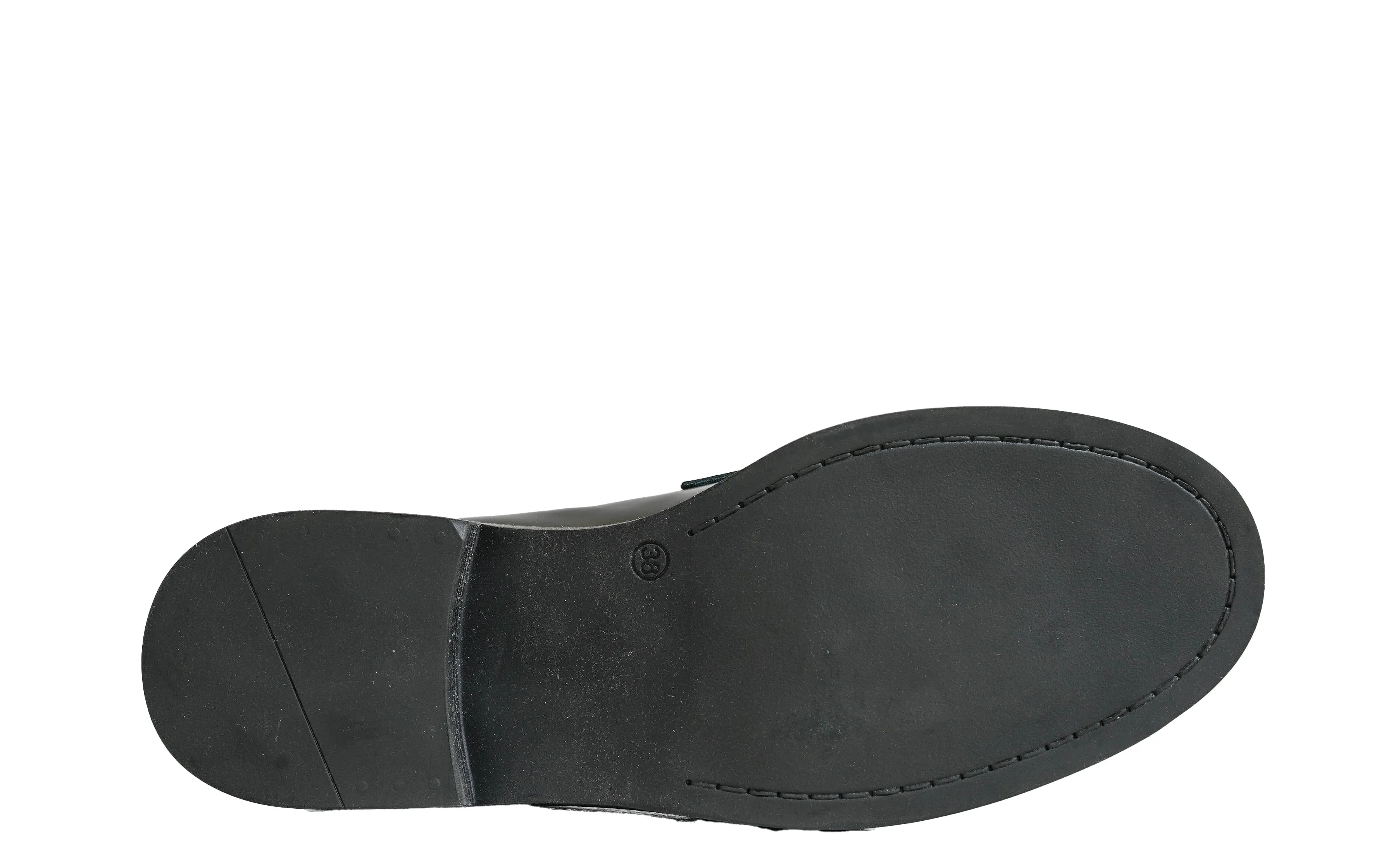 Bruglia Women’s Black Leather Loafer 8907 30% OFF