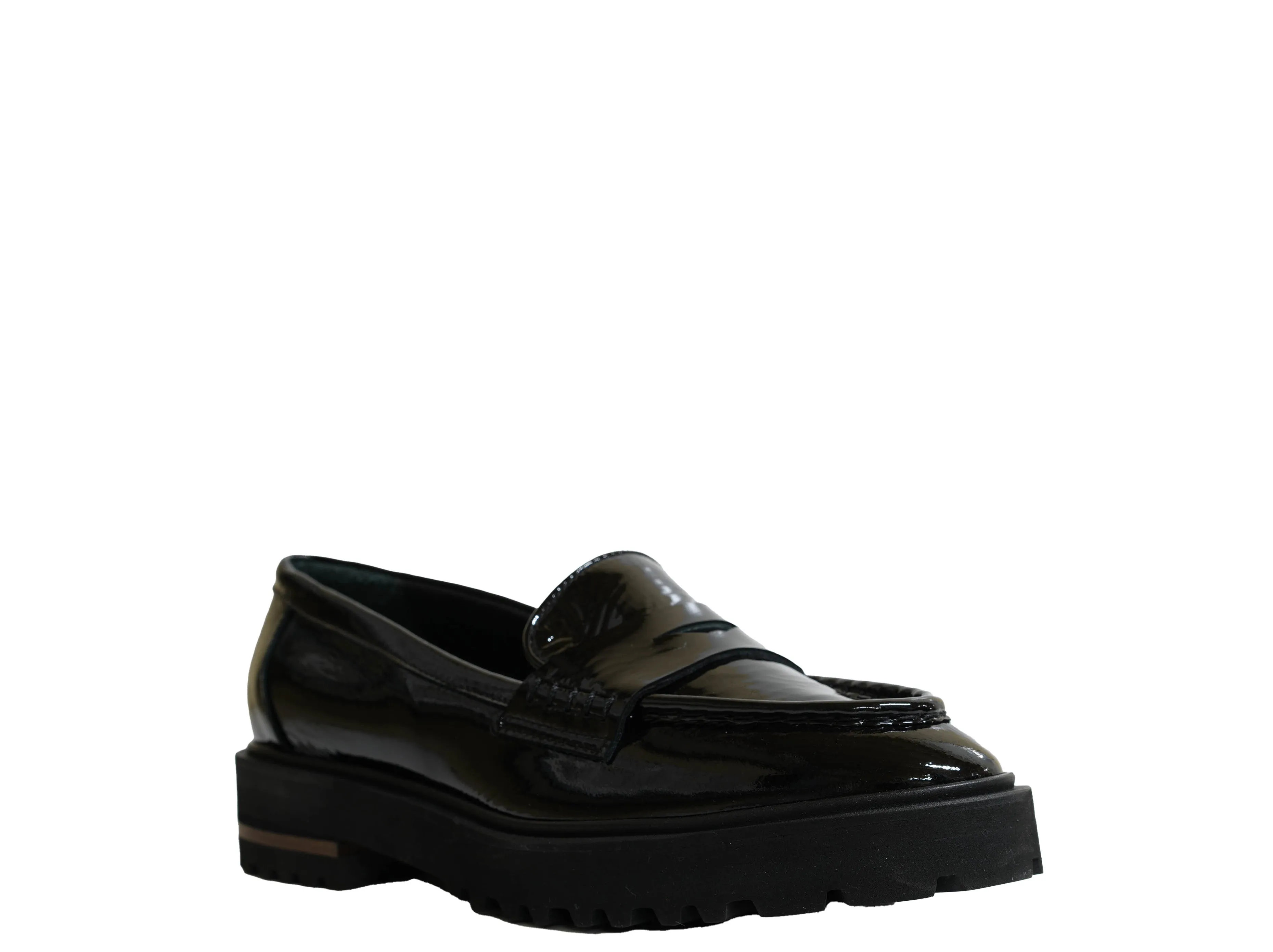 Bruglia Women’s Black Patent Leather Loafer 8716 30% off