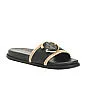 Buckle Flat Leather Sandals