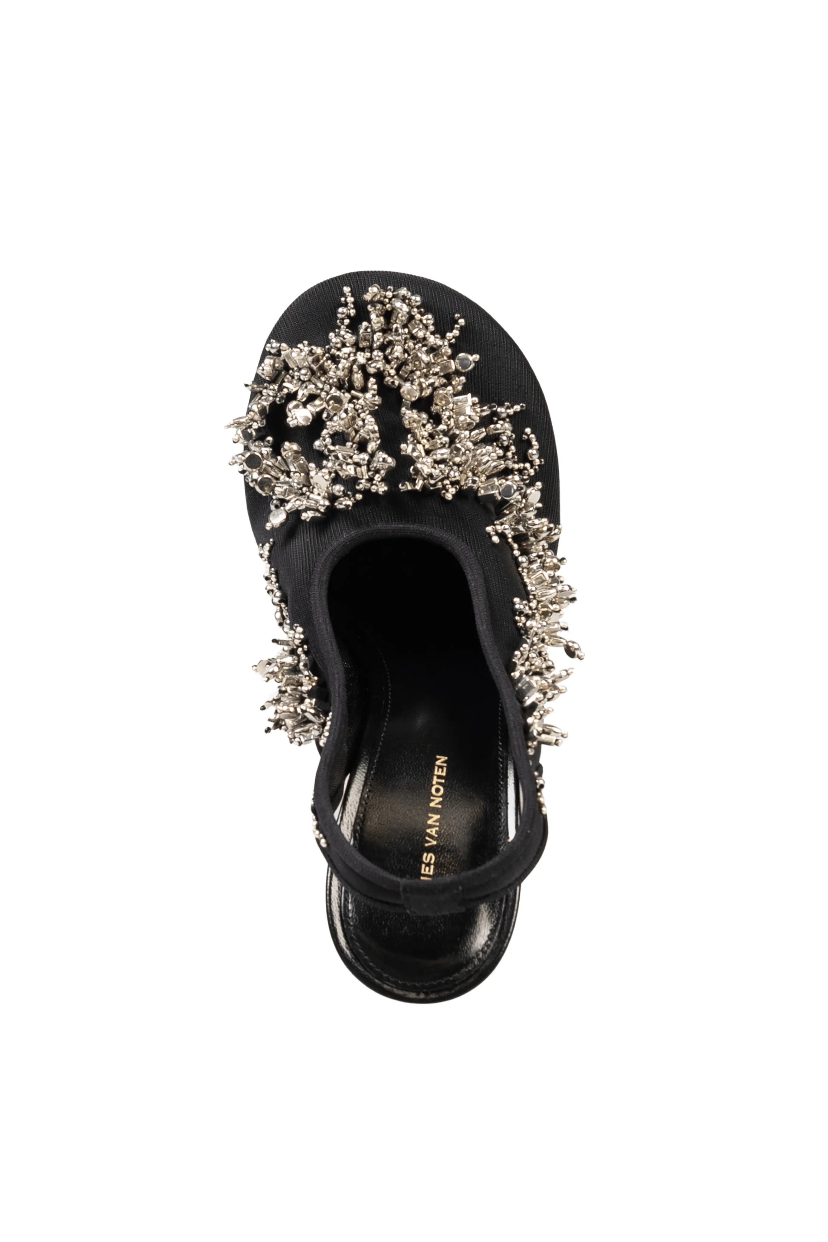 Bulle Embroidered Slingback Wedges