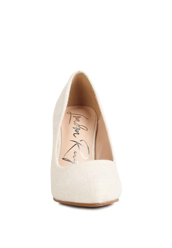 Canvas Block Pumps