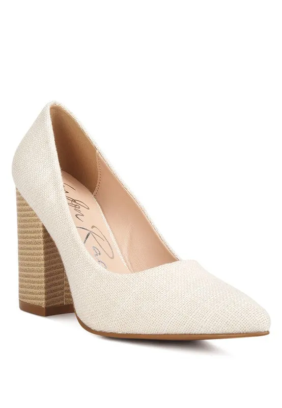 Canvas Block Pumps