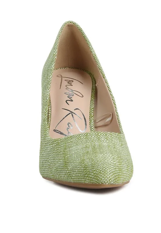Canvas Block Pumps