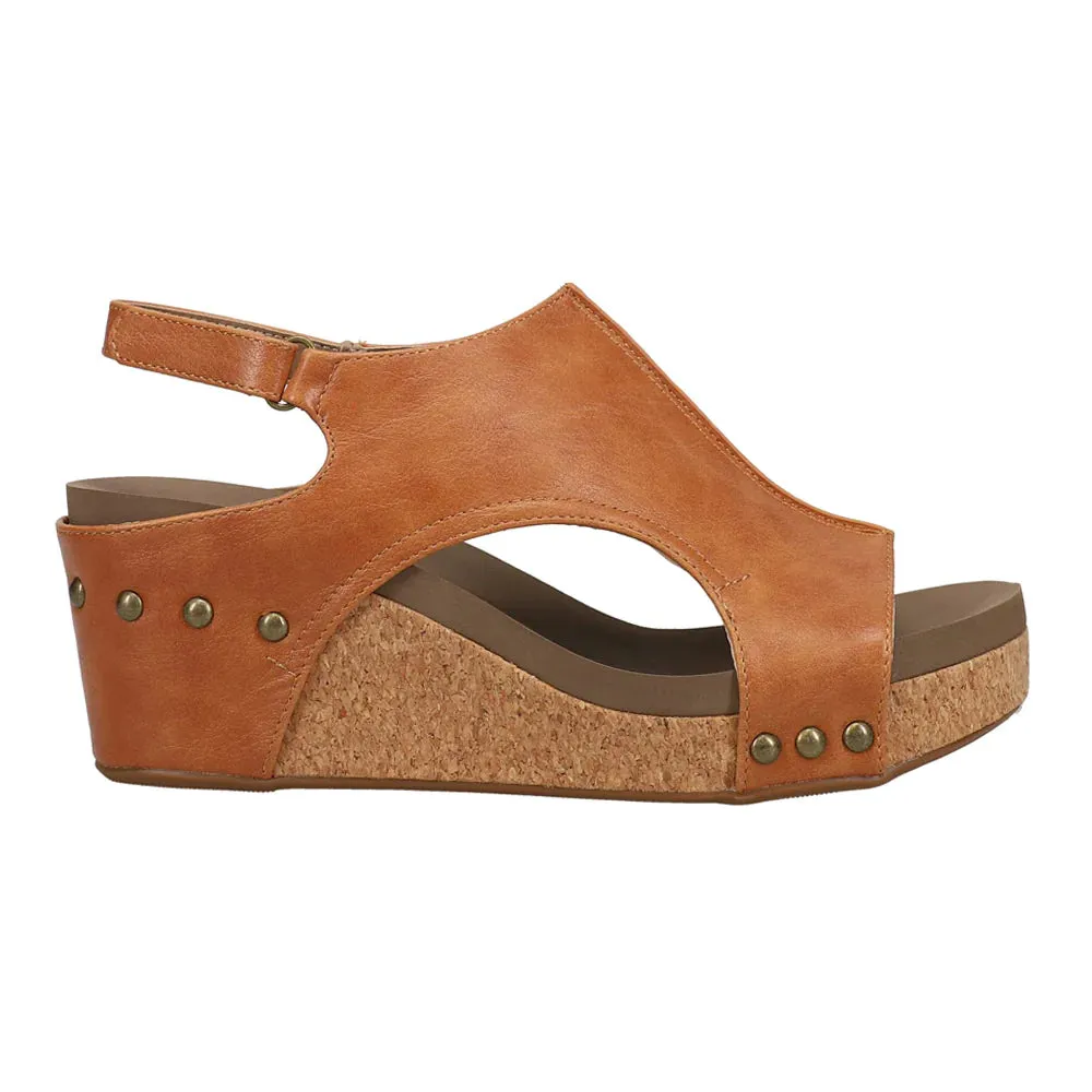 Carley Wedge Sandals- Bourbon