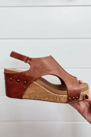 Carley Wedge Sandals- Bourbon