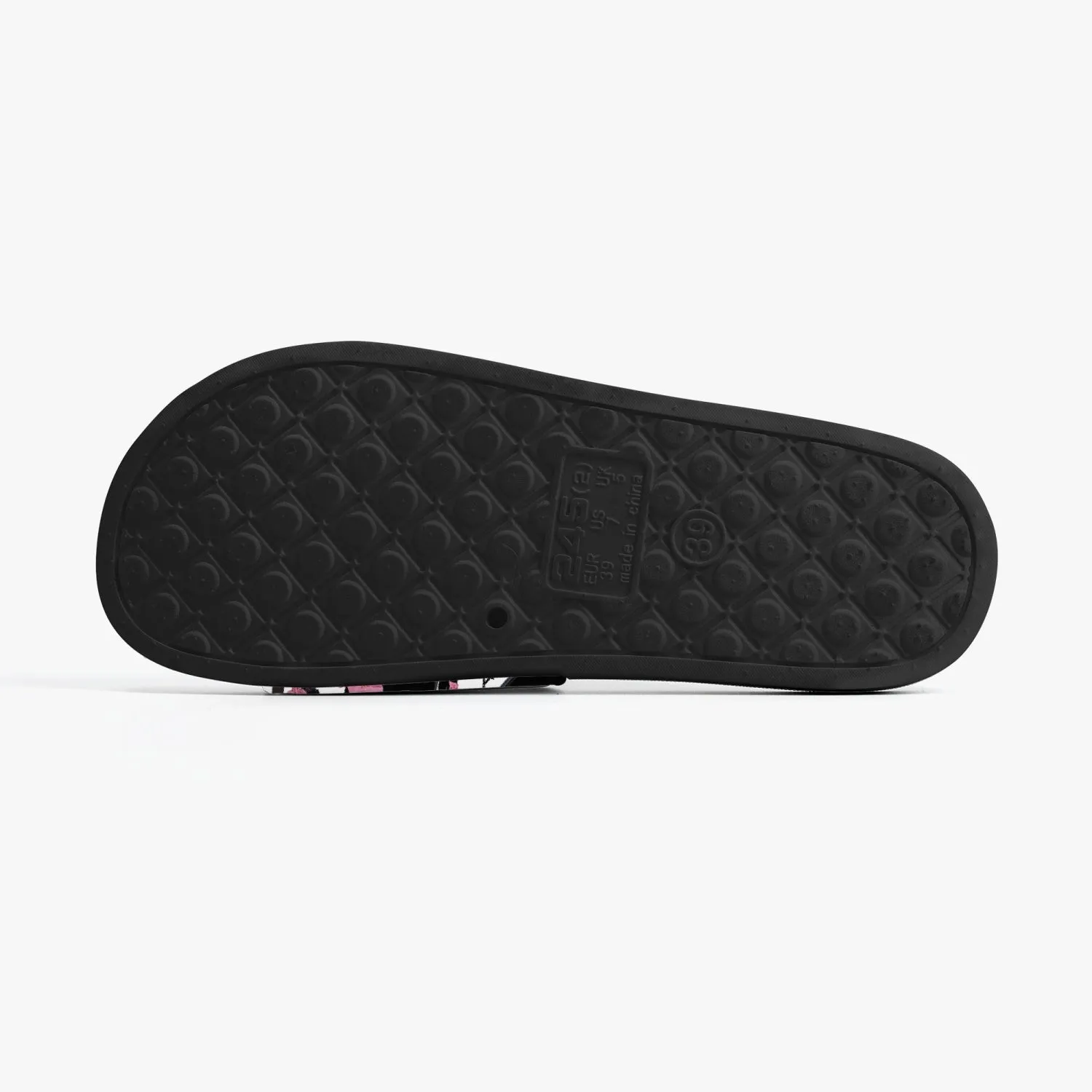 Casual Sandals - Black 'Pink gold sandals'
