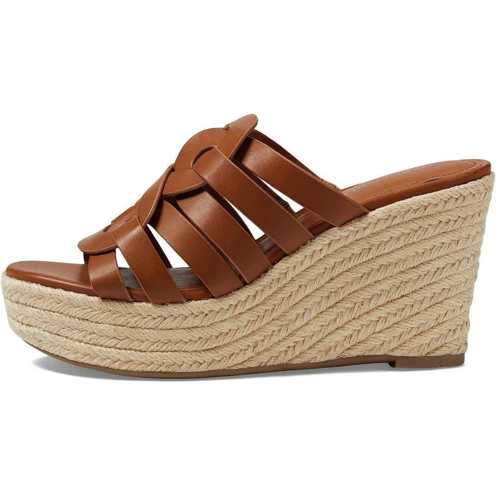 Cazzie Dark Brown Wedge Sandals