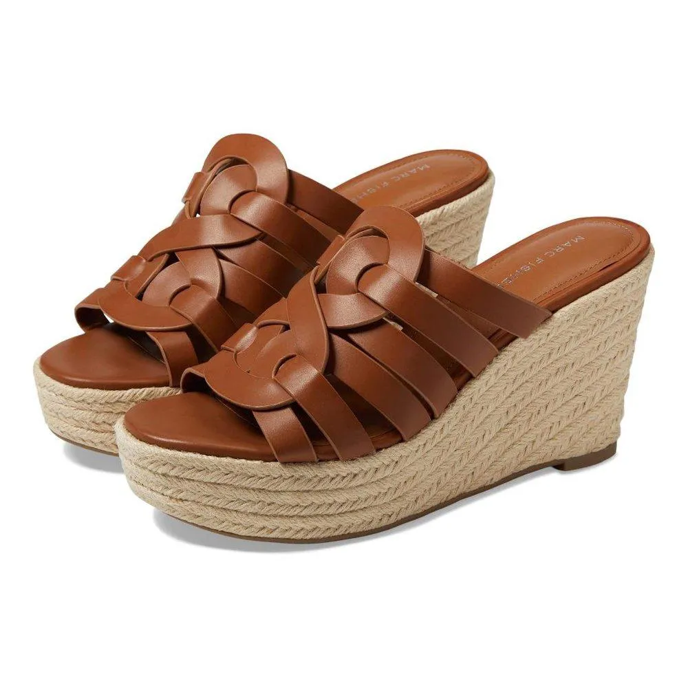 Cazzie Dark Brown Wedge Sandals
