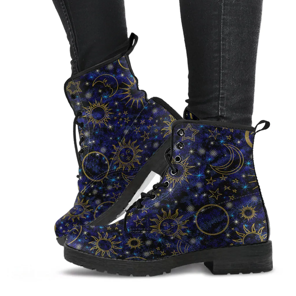 Celestial Night Sky Vegan Boots