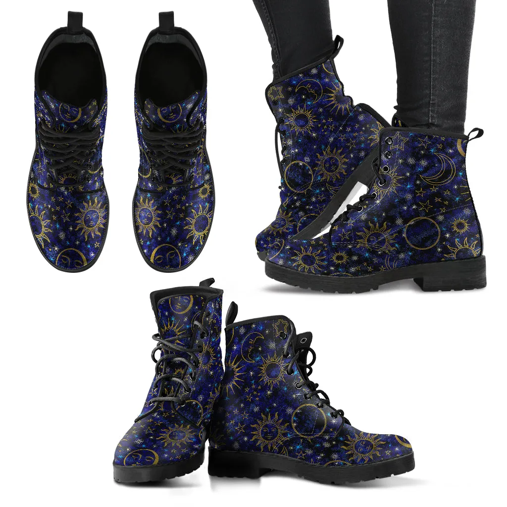 Celestial Night Sky Vegan Boots