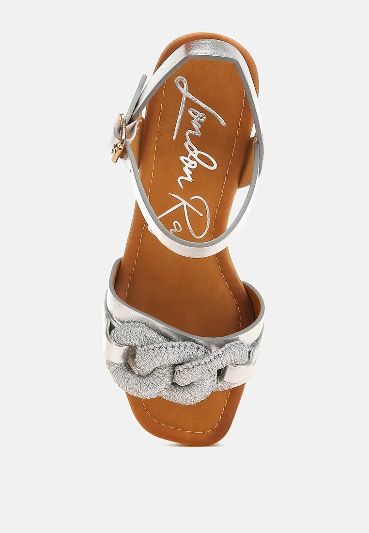 Chain Link Detail Wedge Sandals By RAG