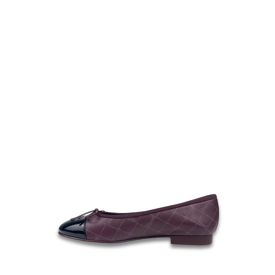 Chanel Burgundy Ballet Flats - Size 37