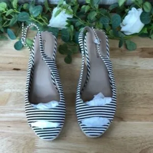 Charter Club Tamaare Wedge Sandals Black/White 9.5