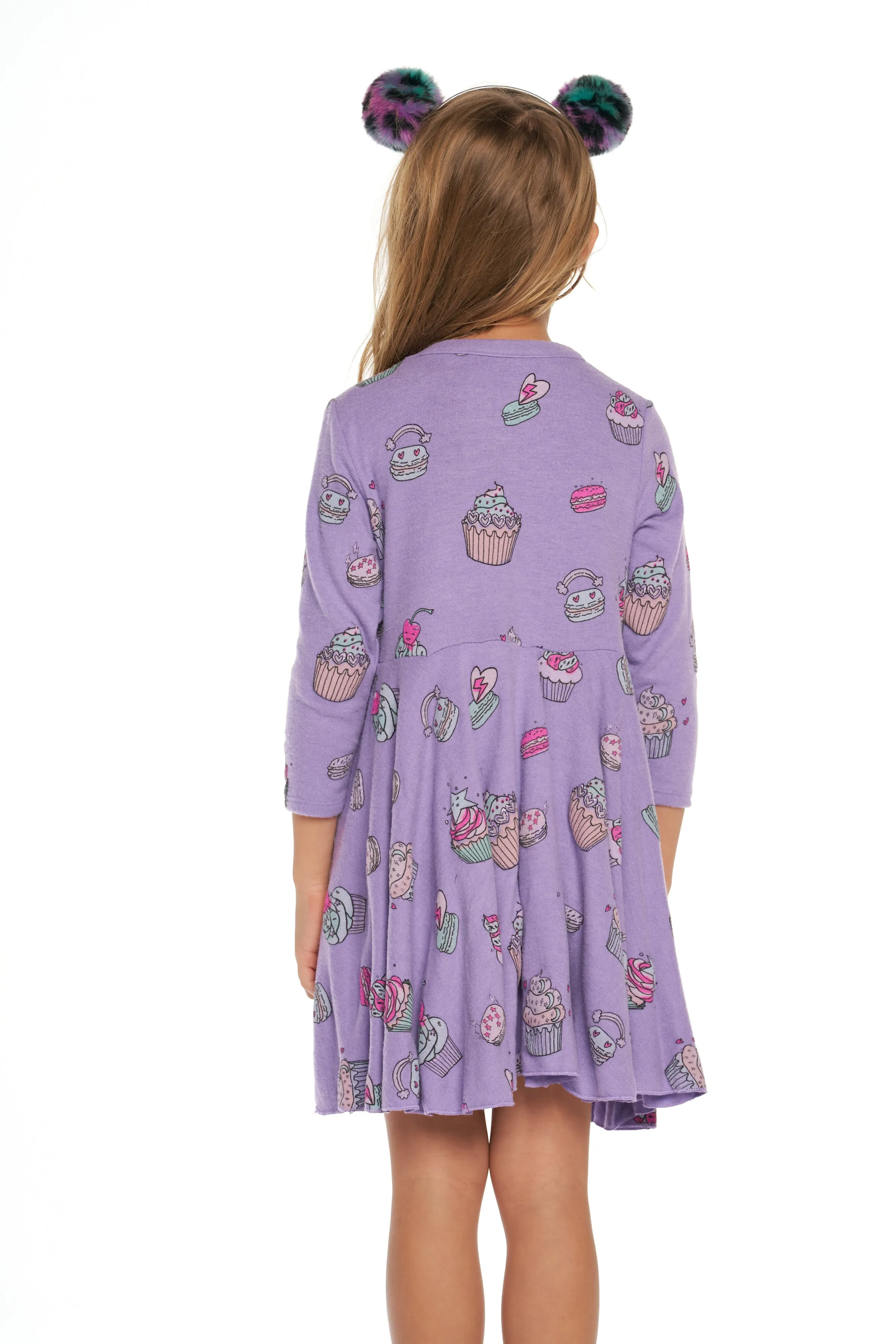 Chaser Yummy Treats L/S Waisted Dress