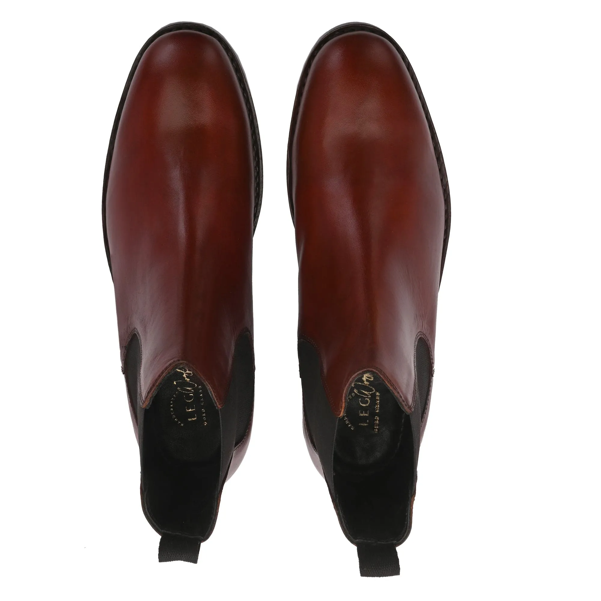 Chelsea Boot Cognac Tan Antique Italian Leather - Goodyear Welted