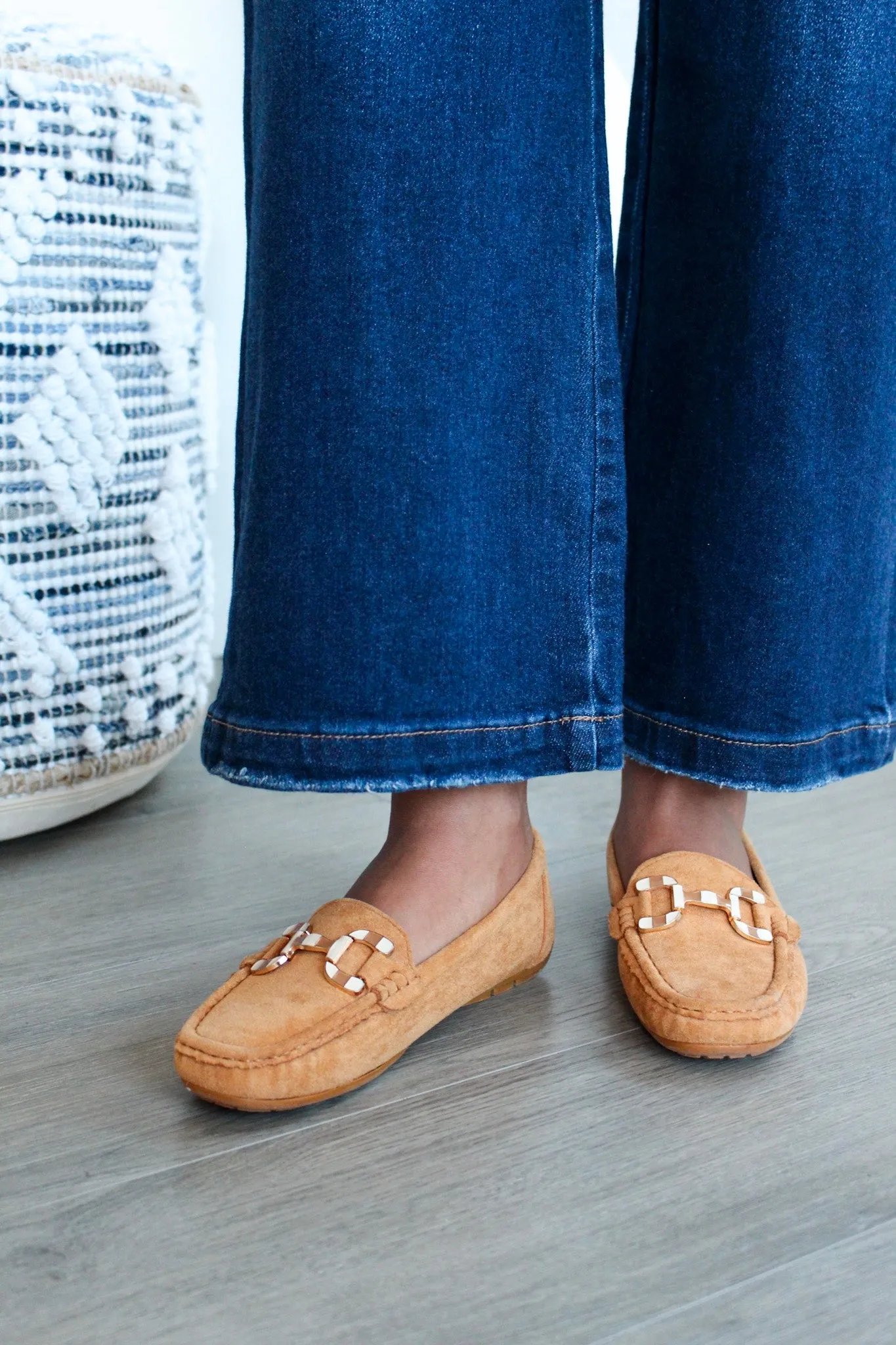 Classic Chic Buckle Loafer • Tan